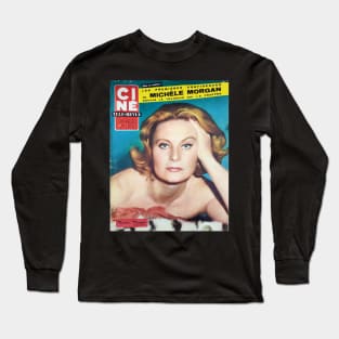 Vintage French Movie Magazine Long Sleeve T-Shirt